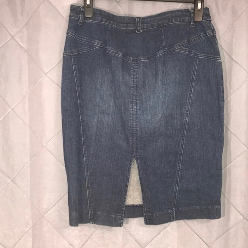 Lane Bryant Pencil jean stretchy skirt SZ 14 - Picture 3 of 5
